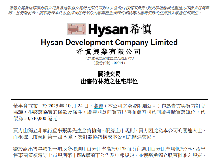体育皇冠信用网
_从阿里巴巴“退休”的张勇体育皇冠信用网
,5354万港元购入希慎旗下香港半山豪宅